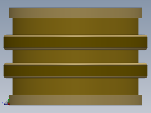 紧固件-No. 6-32 Brass 3DP Inserts右视缩略图