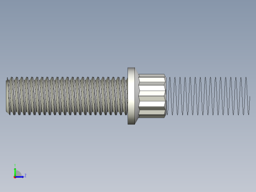 法兰头螺钉-5-16in-24 1long 12-point screws.x_t左视缩略图