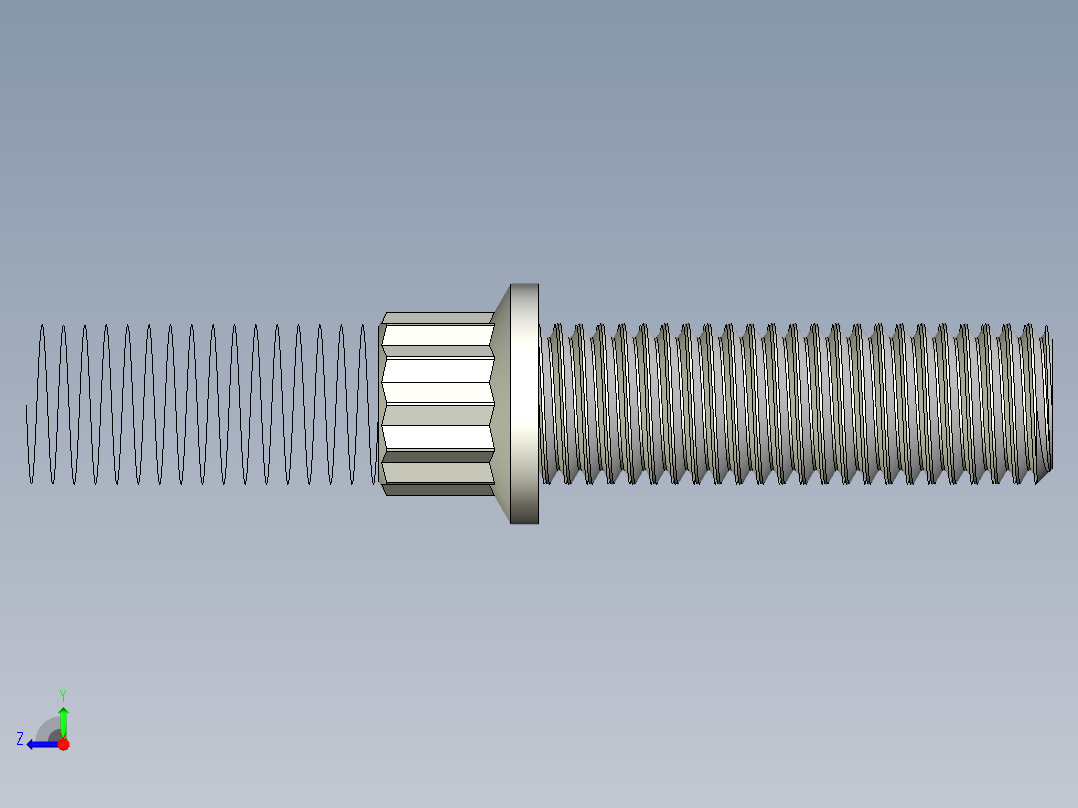 法兰头螺钉-5-16in-24 1long 12-point screws.x_t右视图