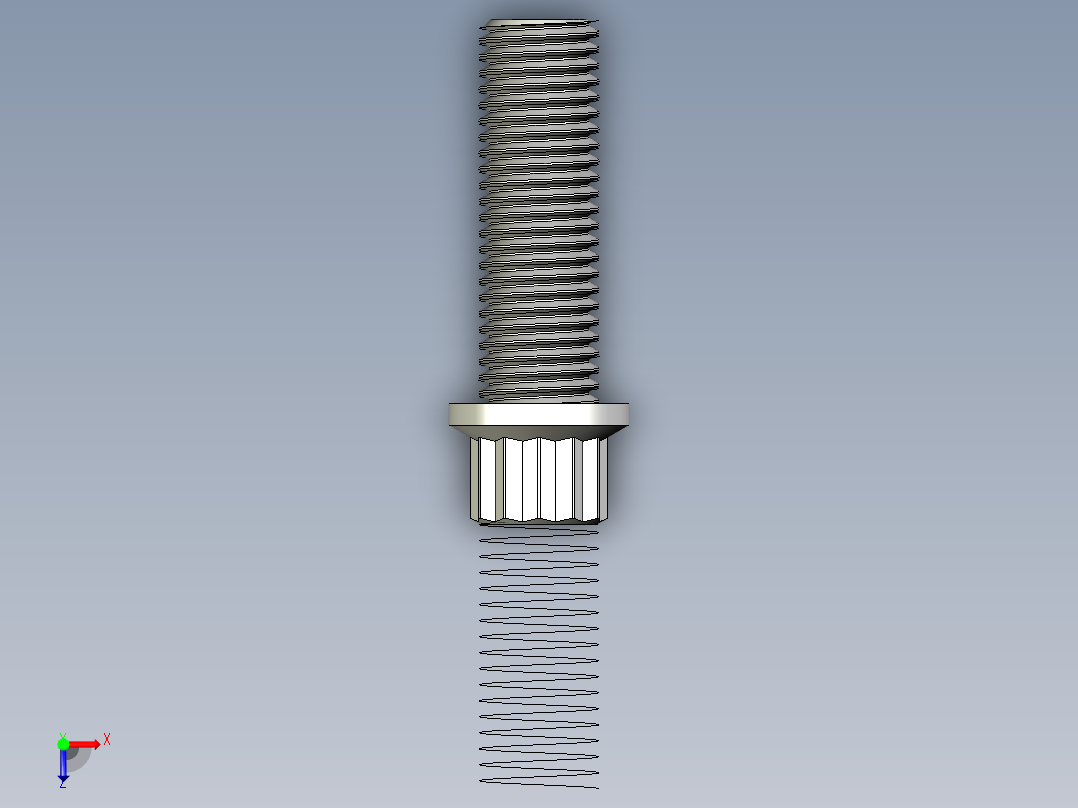 法兰头螺钉-5-16in-24 1long 12-point screws.x_t俯视图