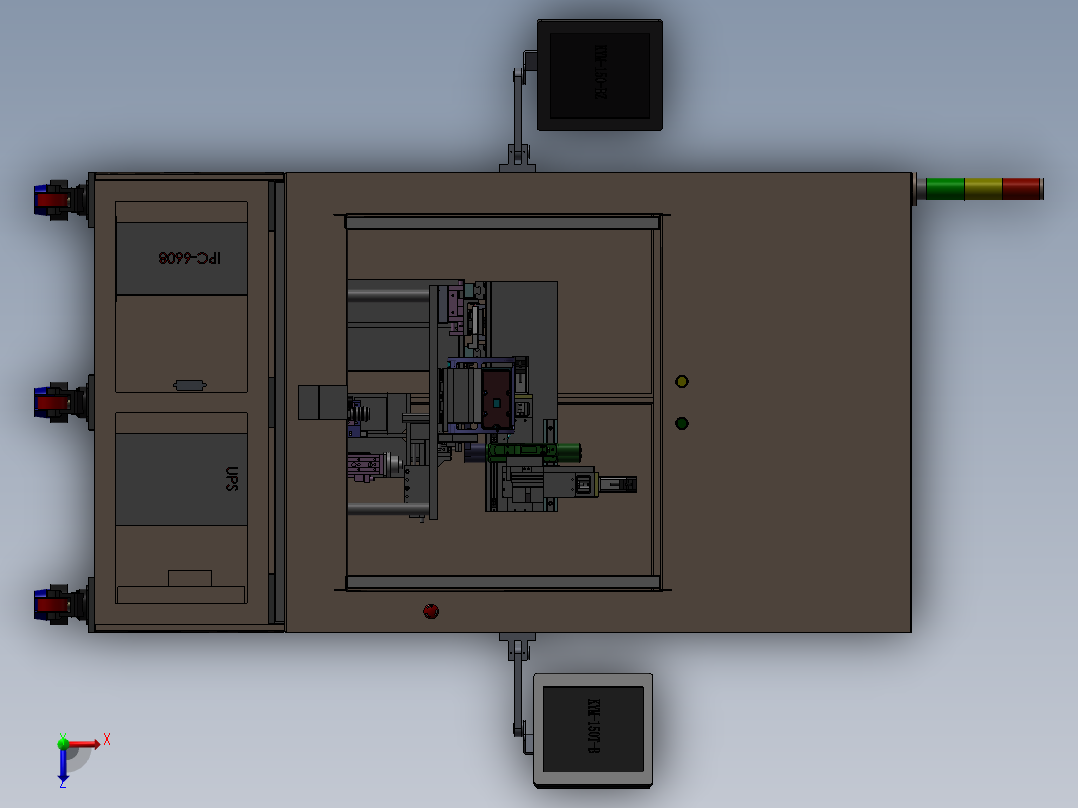 电视机顶盒测试线俯视图
