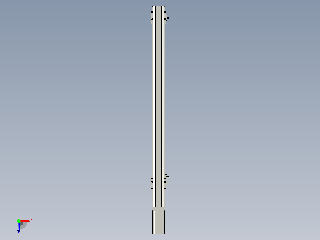 直线模组LHA6-S800-M-200W(16丝杆)设计图纸俯视图