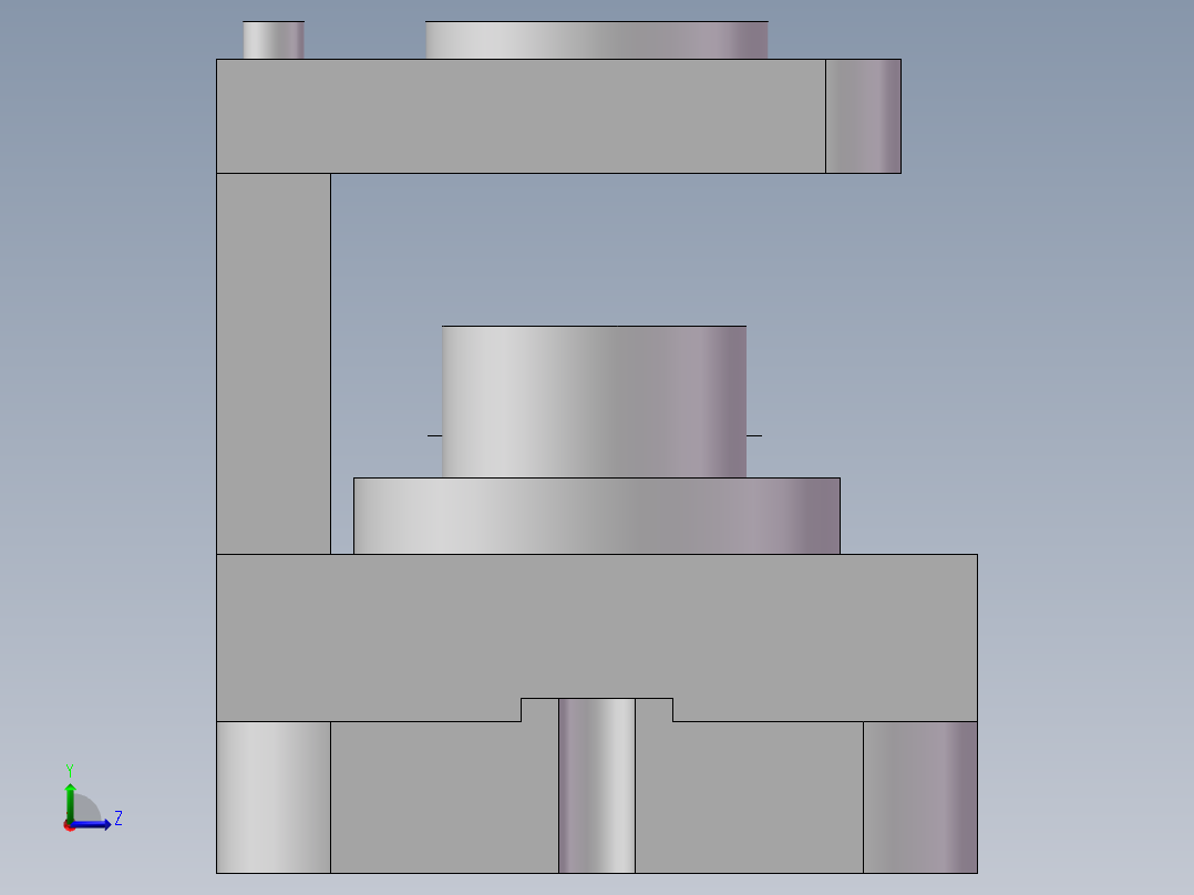 拨杆零件钻Φ5孔夹具设计左视图