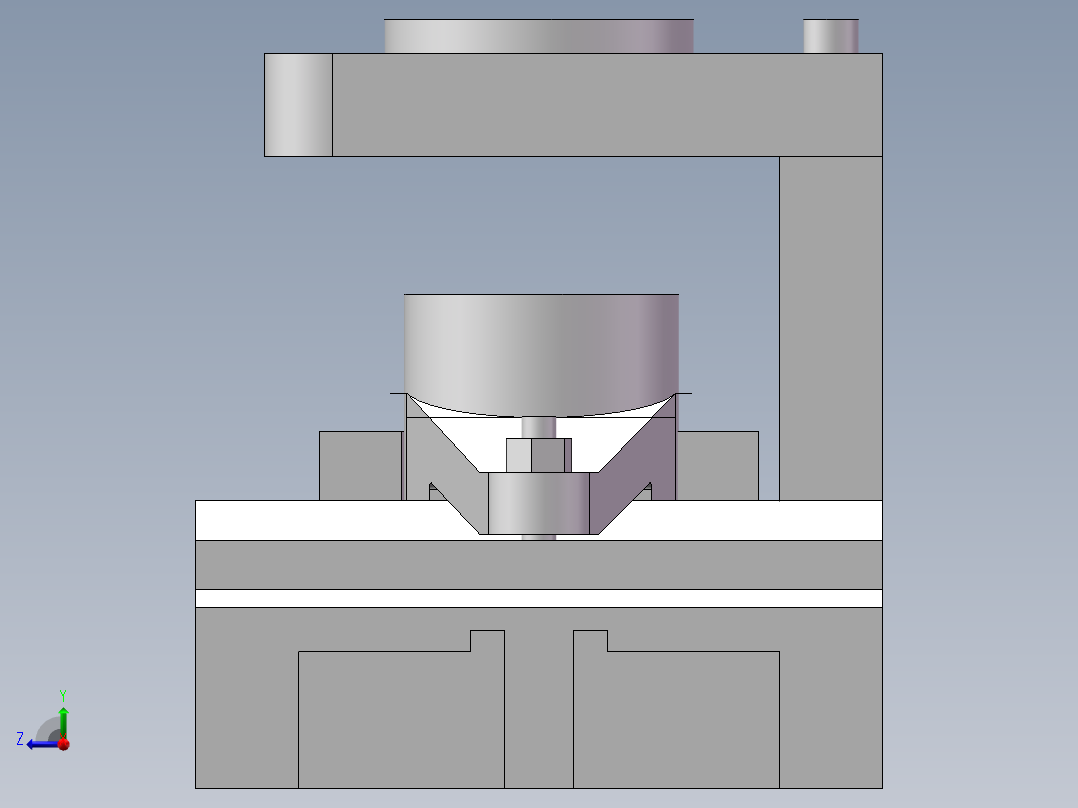 拨杆零件钻Φ5孔夹具设计右视图