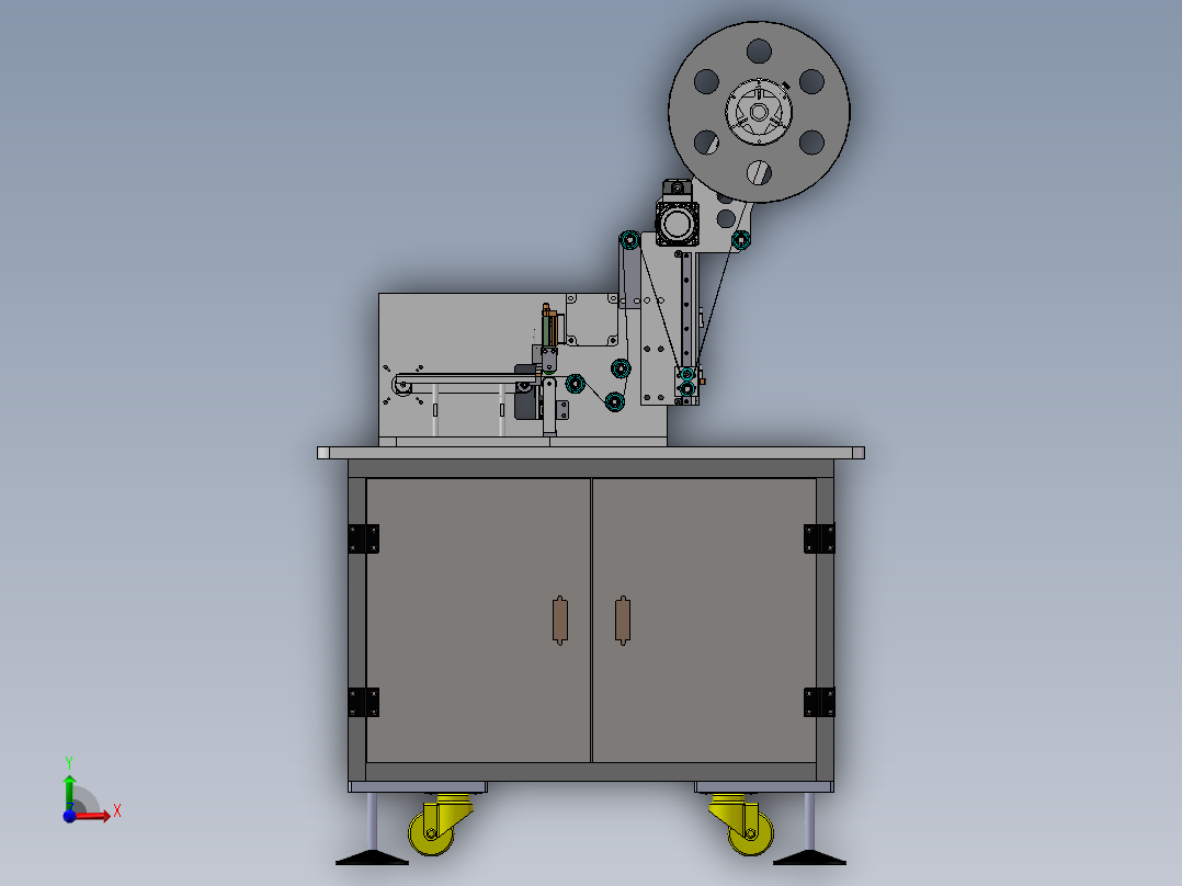 纸条贴标机sw18前视图
