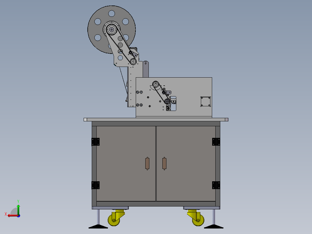 纸条贴标机sw18后视图