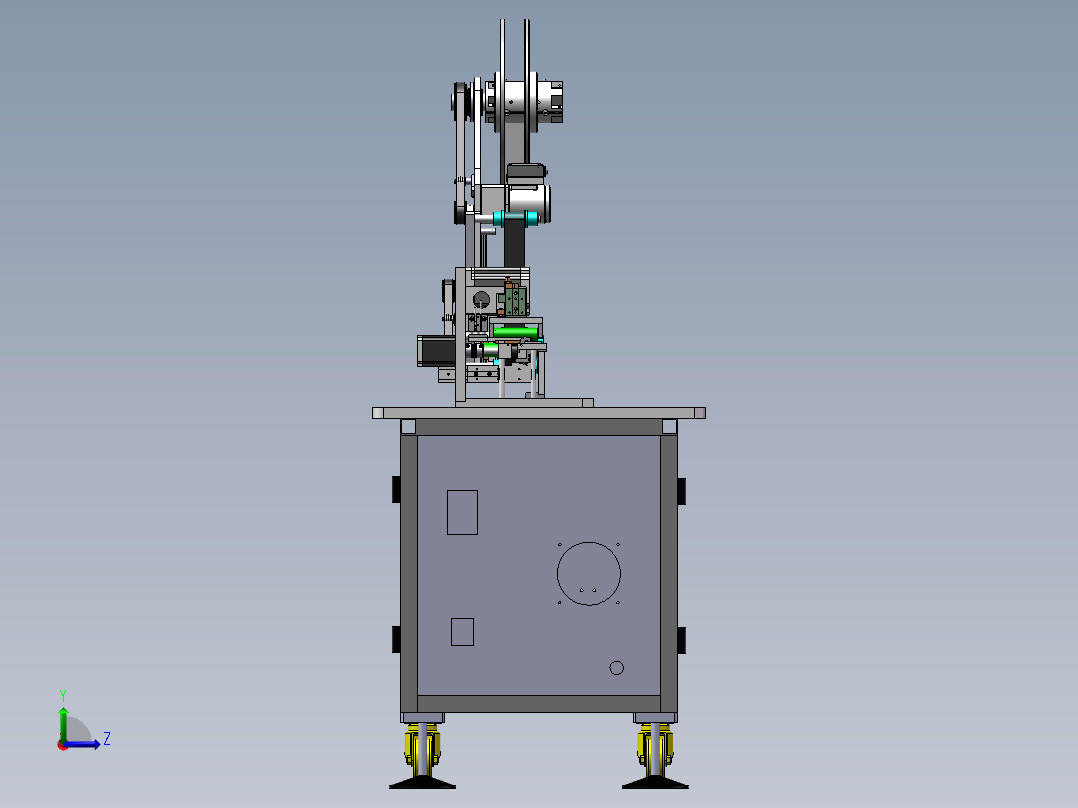 纸条贴标机sw18左视图