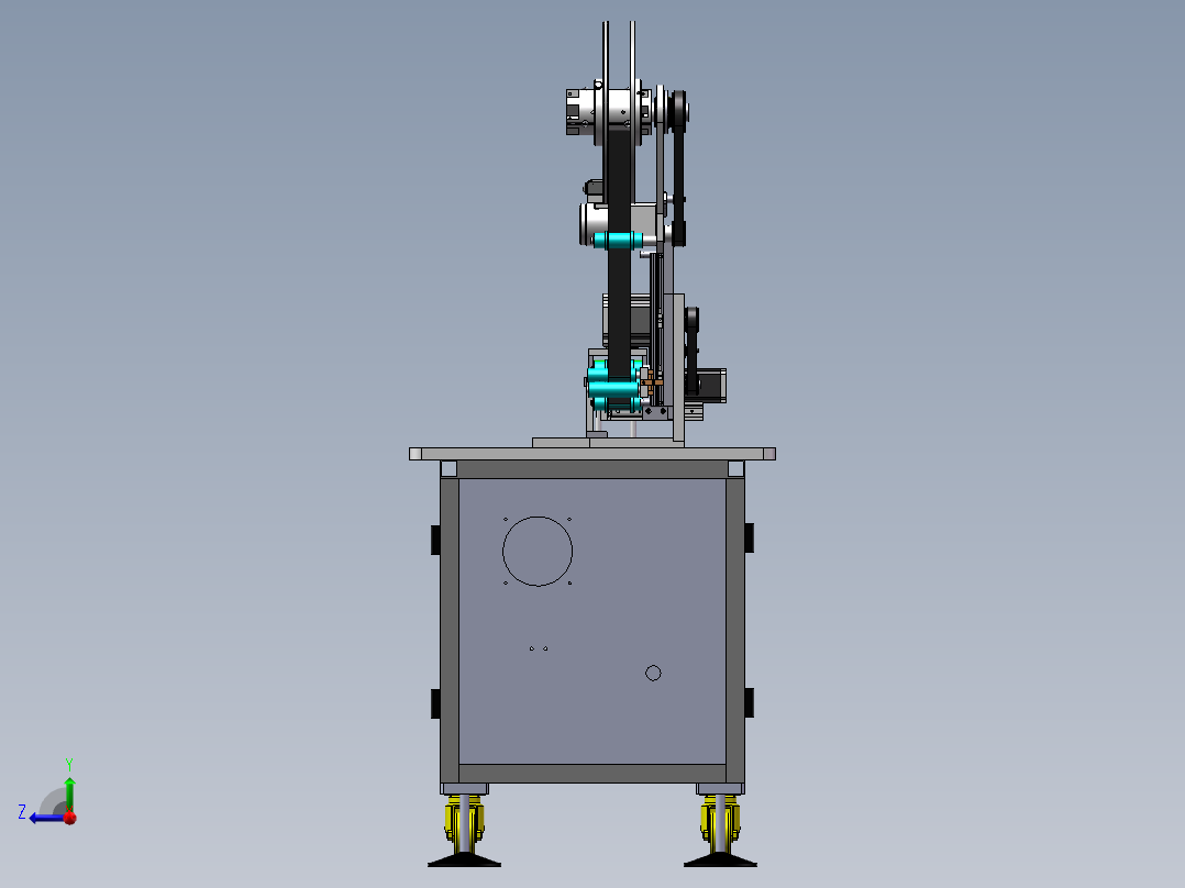 纸条贴标机sw18右视图
