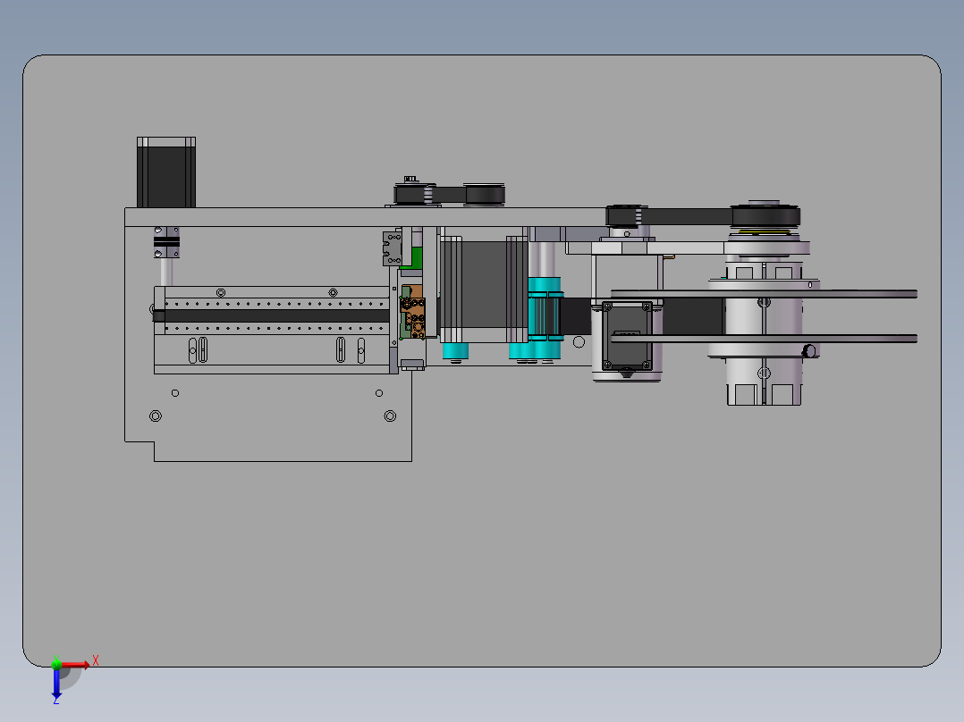 纸条贴标机sw18俯视图
