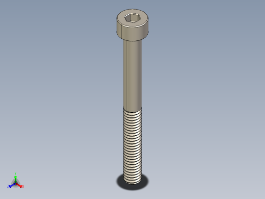 Screw_DIN_912_M4x40_A2.STEP公制内六角螺钉