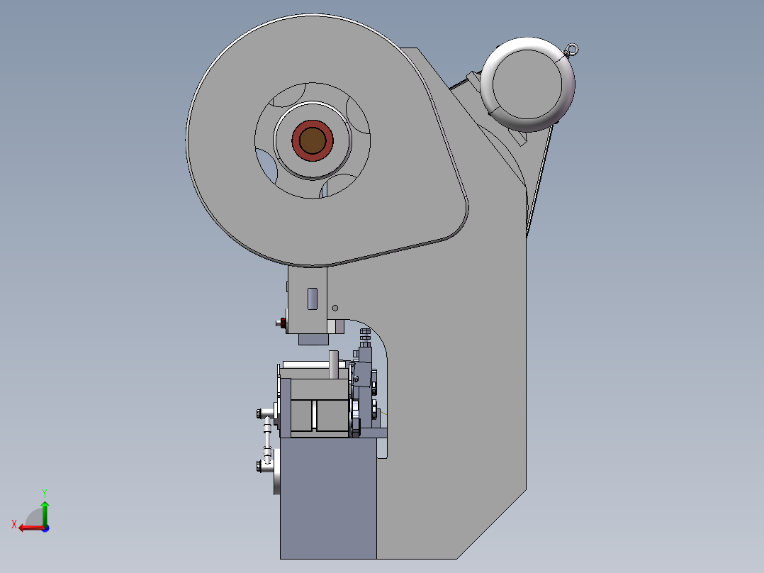 冲压结构后视图