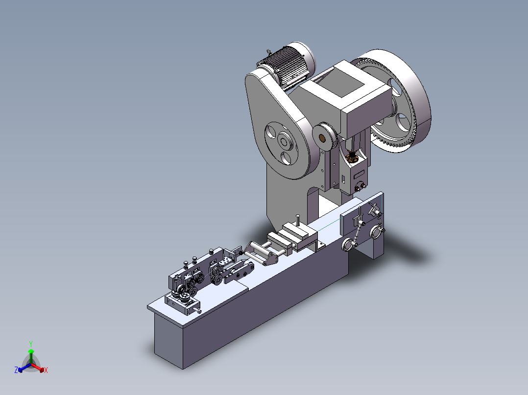 冲压结构正等轴测图