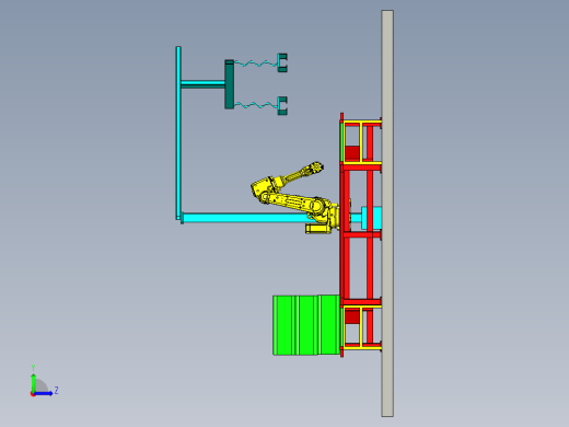 码头自动筛选上料设备设计左视缩略图
