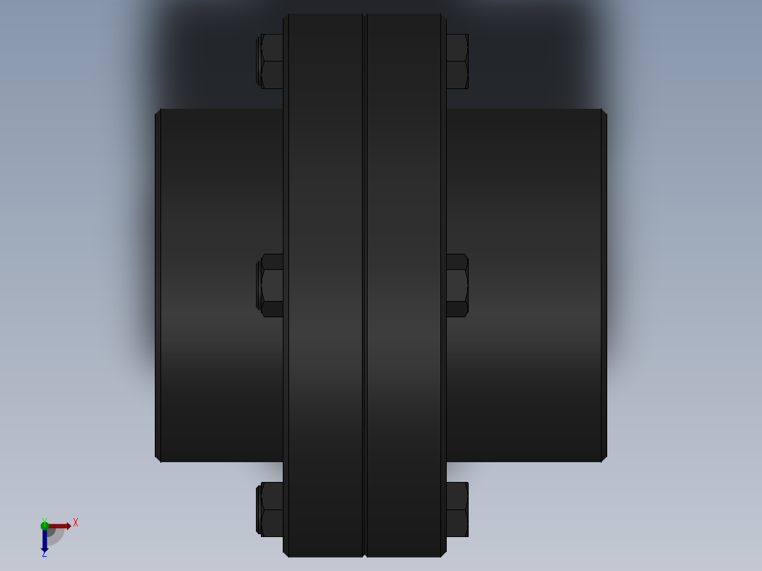 GY.GYS.GYH 型凸缘联轴器[GYS1-100-24×38-25×44]俯视图