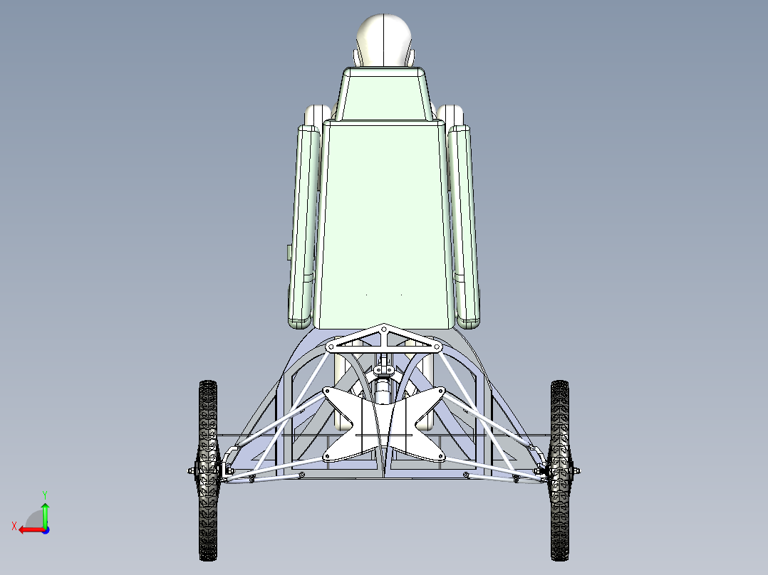 B3003377-电动轮椅后视图