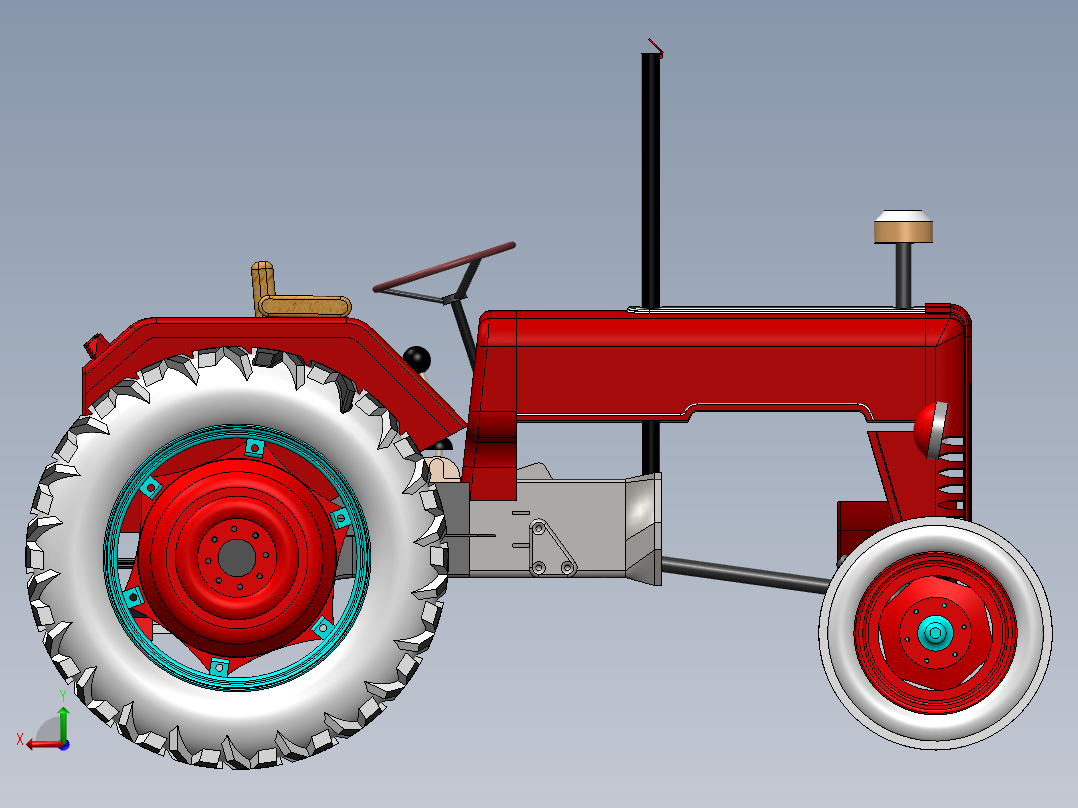 A3003241-拖拉机后视图