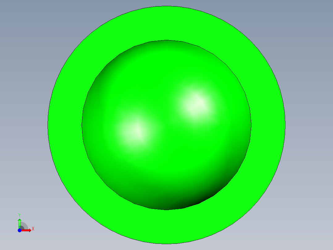 发光二极管（绿）前视图