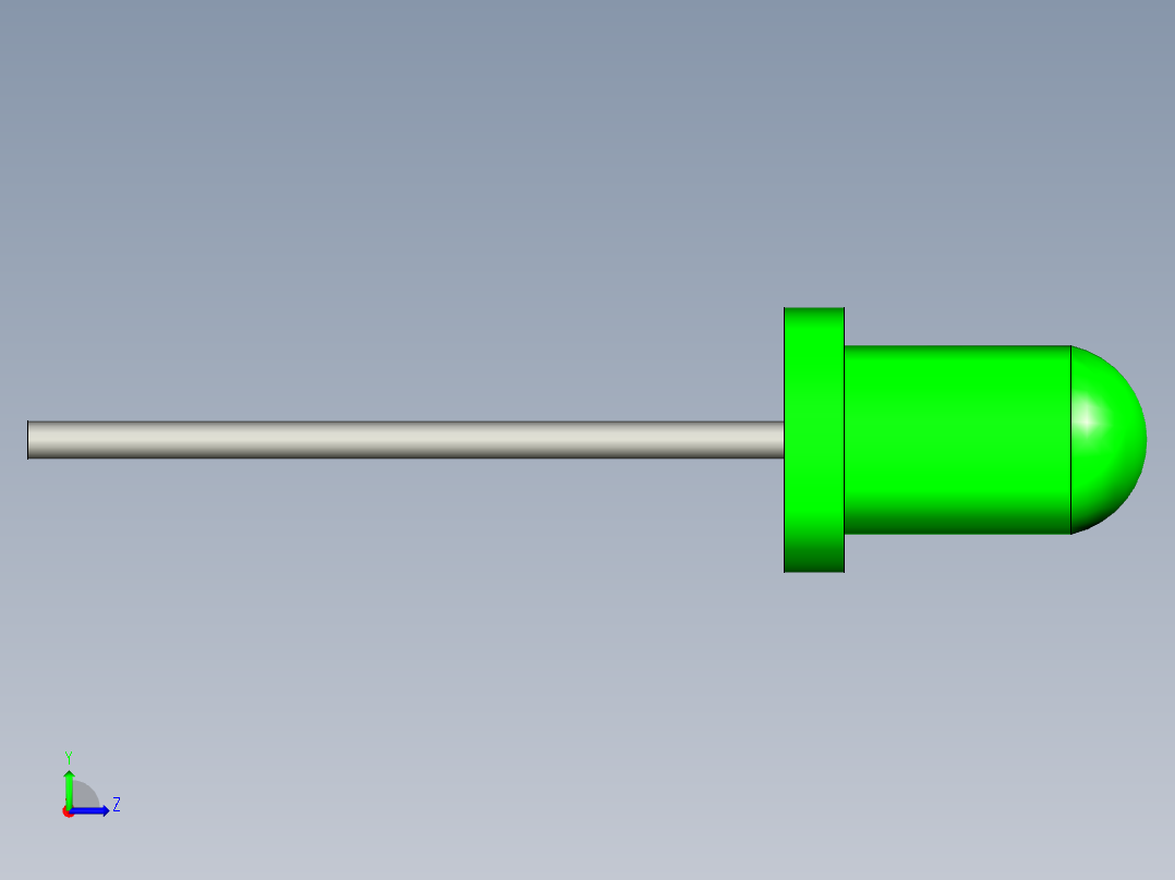 发光二极管（绿）左视图
