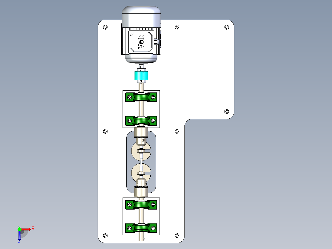 A2004695-径向疲劳机俯视图