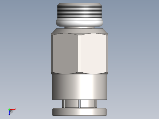 A0003669-快速接头 1_8_ 用于管径 Ø 6 mm. (ARR18RP6)俯视缩略图