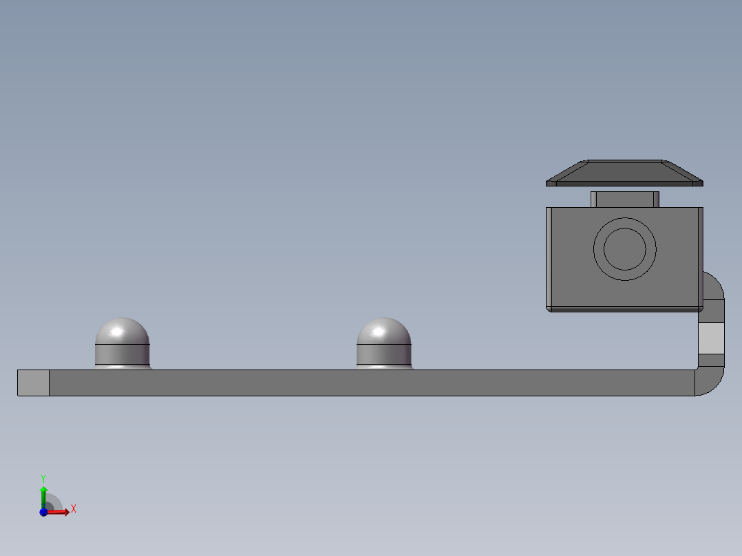 低压三代柜 大门侧装铰链-994932-10前视图