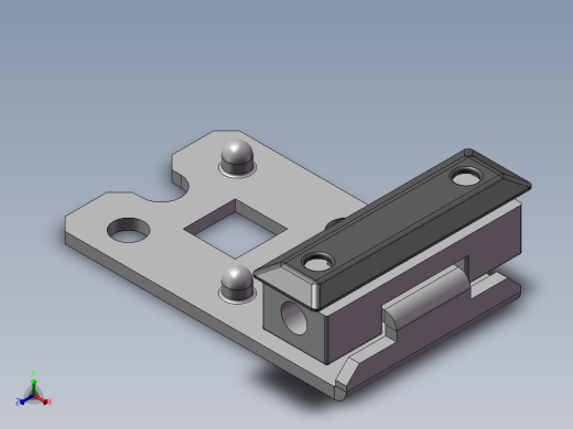 低压三代柜 大门侧装铰链-994932-10正等轴测缩略图