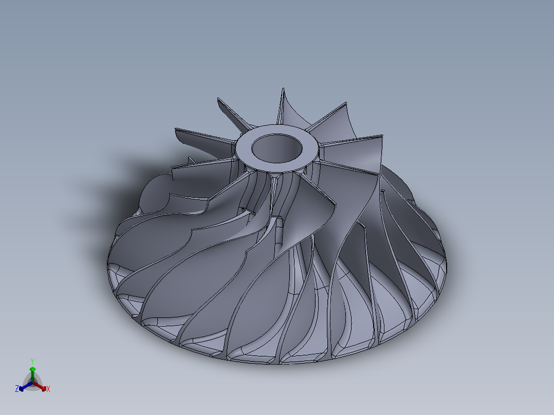 叶（涡）轮2016版正等轴测图