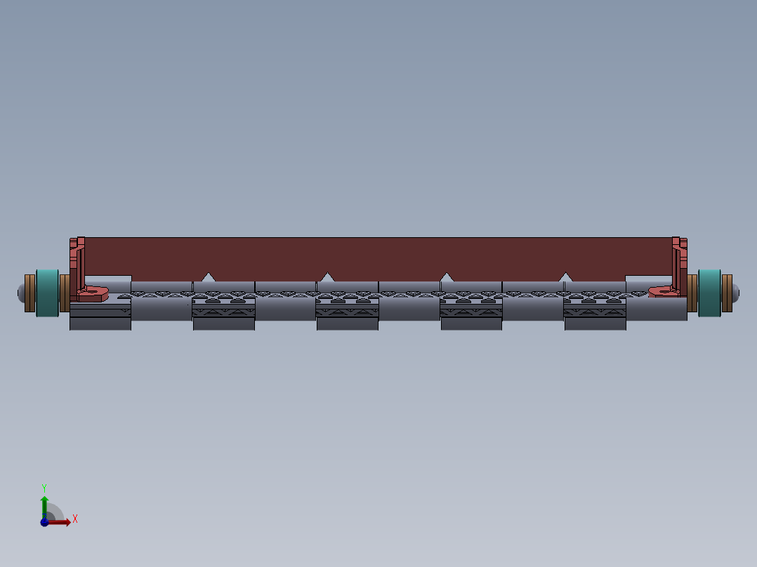 输送机链条前视图