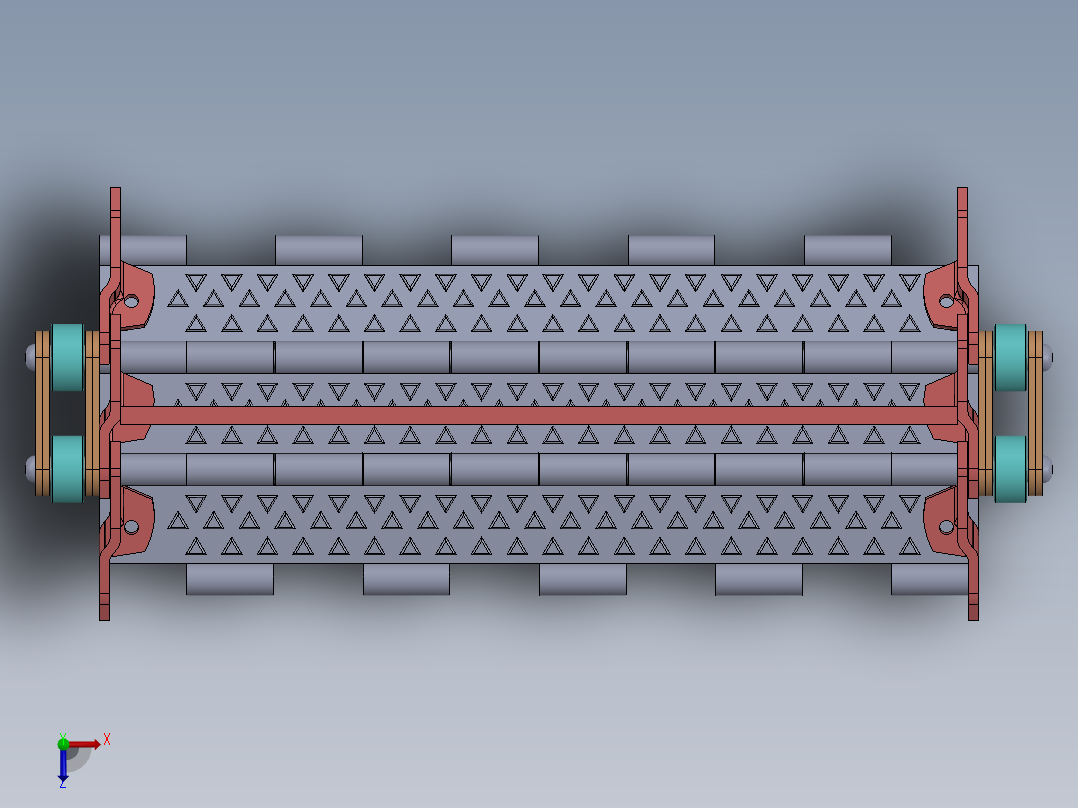 输送机链条俯视图