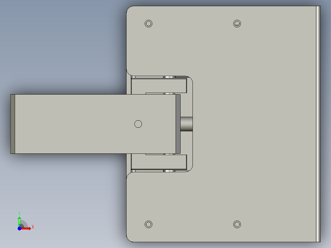 SAPMMZ01-09620小车限位装配前视图