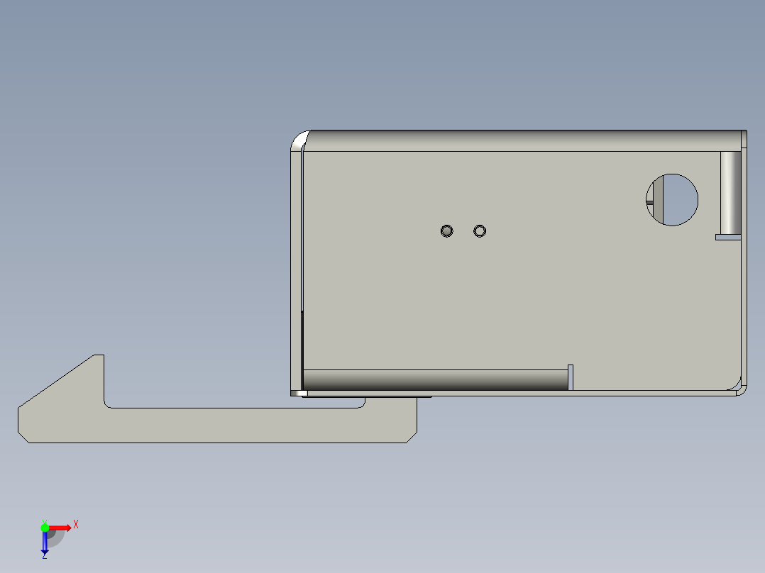 SAPMMZ01-09620小车限位装配俯视图