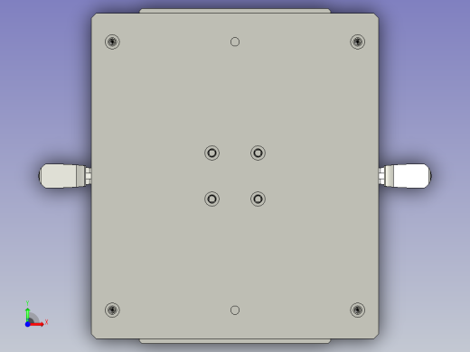 芯包定位夹具上下芯包辅助工位装配体前视缩略图