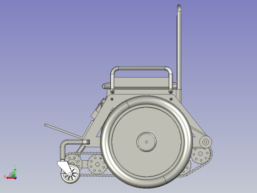 上下楼梯担架履带式折叠爬楼机后视缩略图