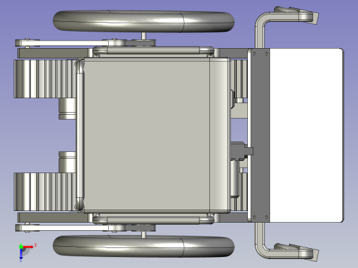 上下楼梯担架履带式折叠爬楼机俯视缩略图