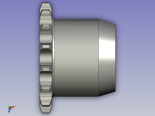 动力从动链轮-08A15Z俯视缩略图