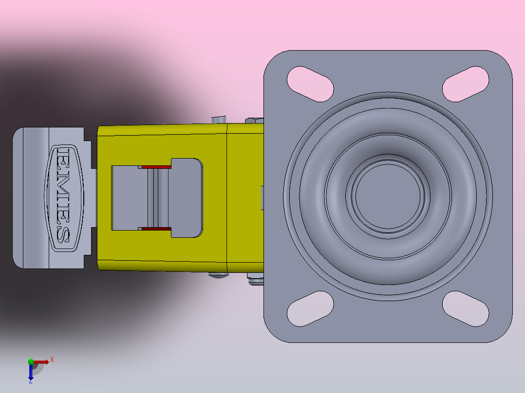 传送带金属探测器俯视图