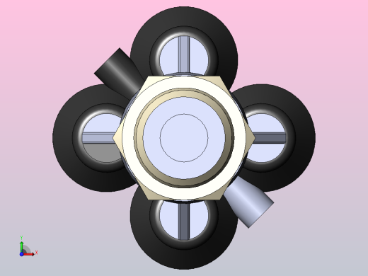 PXT-G Y型螺纹五通-G螺纹_PXT08-G02前视缩略图