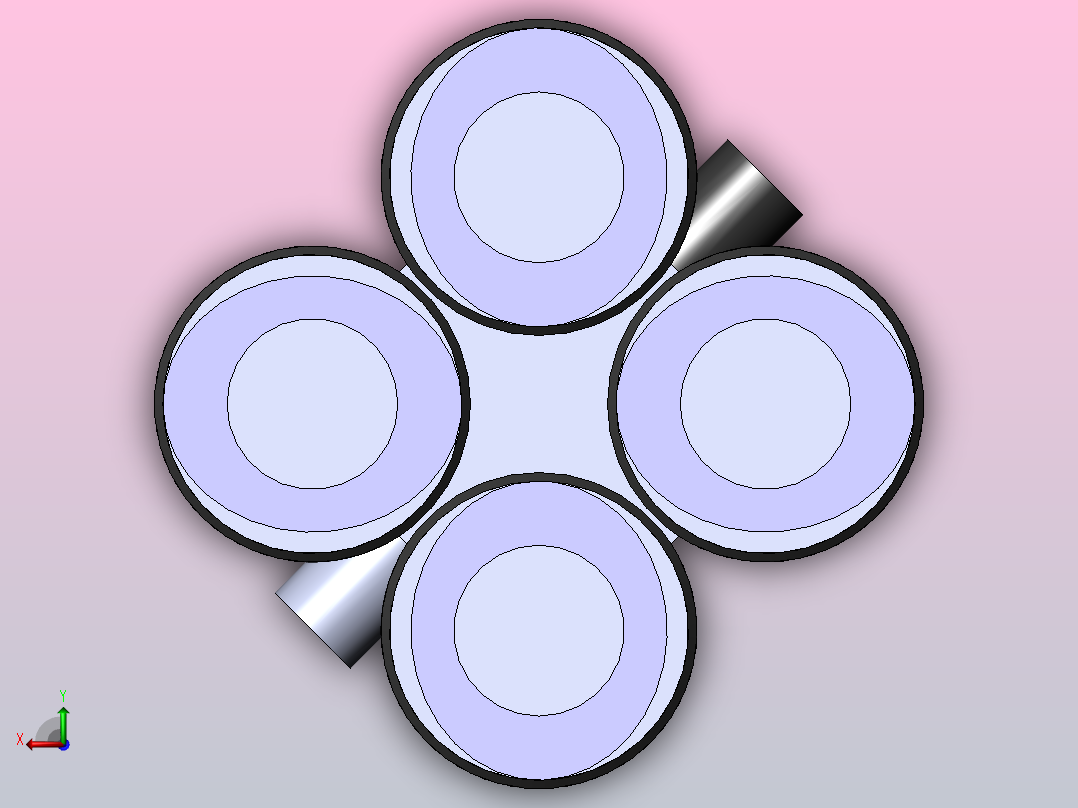 PXT-G Y型螺纹五通-G螺纹_PXT08-G02后视图