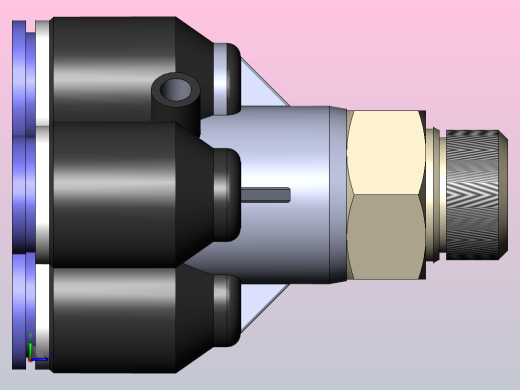 PXT-G Y型螺纹五通-G螺纹_PXT08-G02左视缩略图