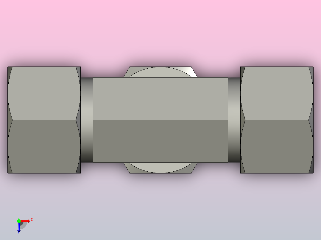 EO接头三通T16ZSCF.stp俯视图