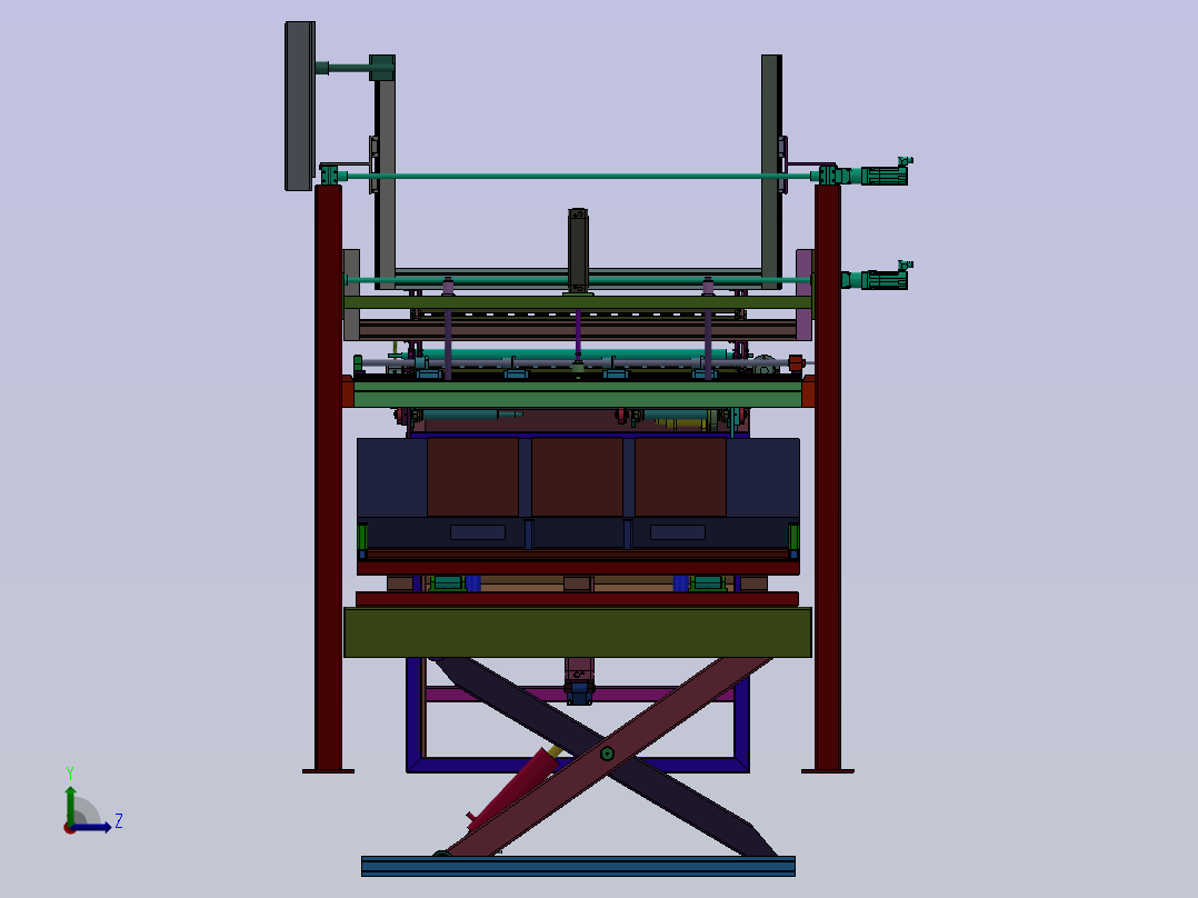 板材堆垛设备 sw24左视图