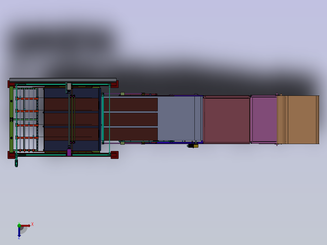 板材堆垛设备 sw24俯视图