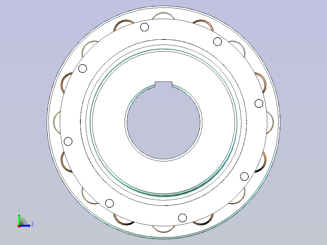 弹性柱销联轴器 HL11 170X142-170X337(圆弧销基准)左视图