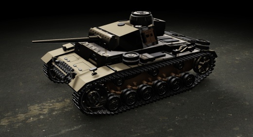 三号坦克坦克 战车 kpfw 3 ausf solidedge stp缩略图
