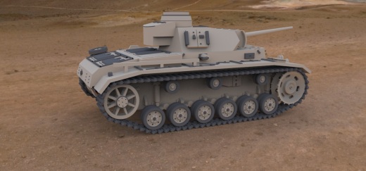 三号坦克坦克 战车 kpfw 3 ausf solidedge stp缩略图
