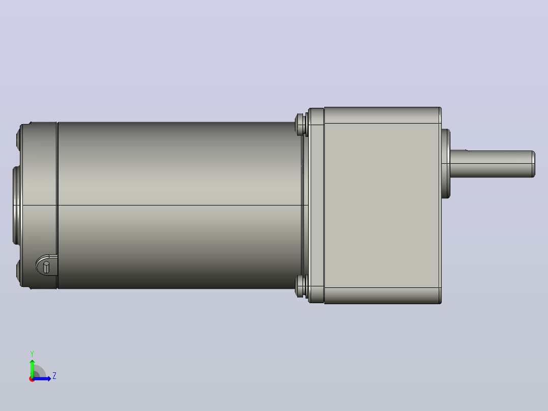 Z3D25W配3GNK型齿轮箱整机-88机壳内置左视图