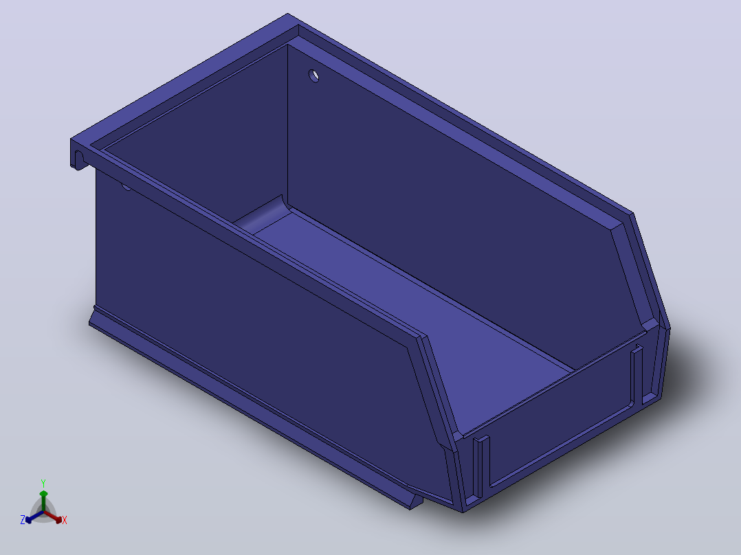Akrobin盒子4 x 7.5 x 3正等轴测图