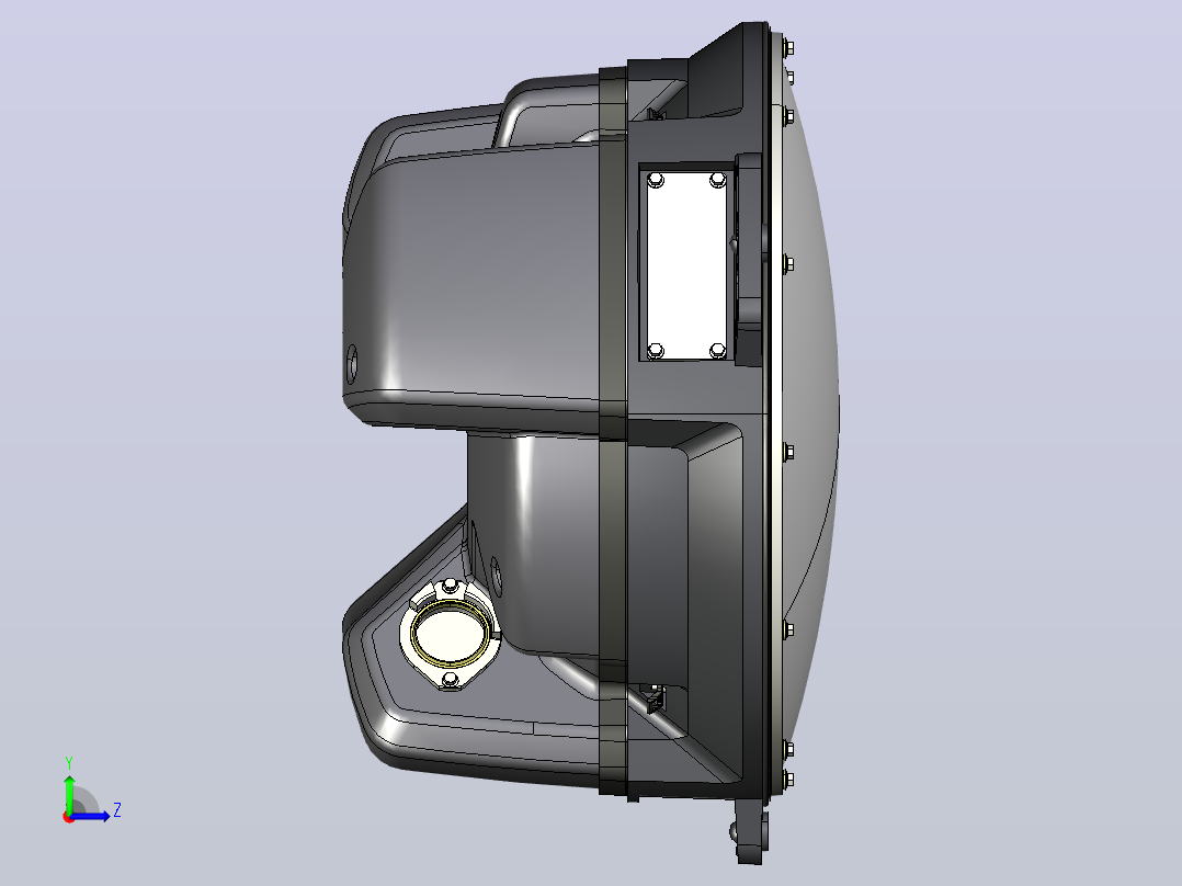 ABB IRB360-X-1600机器人IRB360_X_1600_STD_4D_BASE左视图