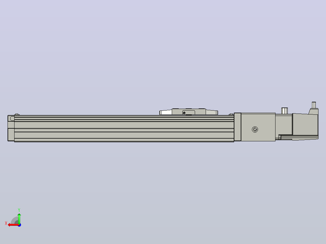 GTH4-L#-200-BC-M05-C3 GTH4内嵌式螺杆滑台 电机直连 TOYO模组滑台电缸后视图