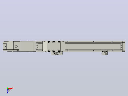 GTH4-L#-200-BC-M05-C3 GTH4内嵌式螺杆滑台 电机直连 TOYO模组滑台电缸俯视缩略图